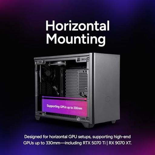 Cooler Master MASTERBOX NR200 Mini ITX Desktop (Preto)
