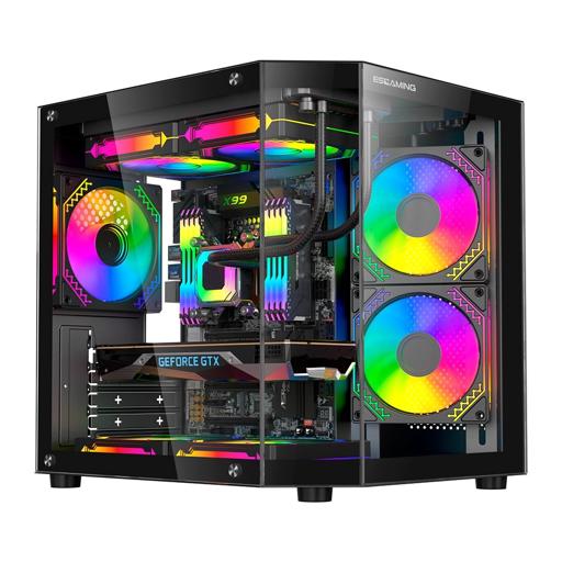 Esgaming Rebel MicroATX Mid Tower (Preto)