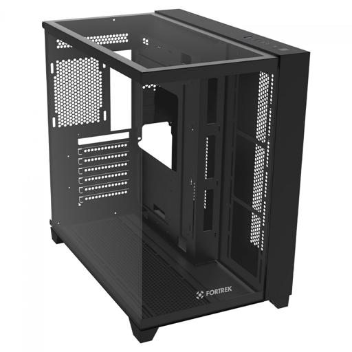 Fortrek Clarity Full Glass Aquário Black ATX Mid Tower (Preto)