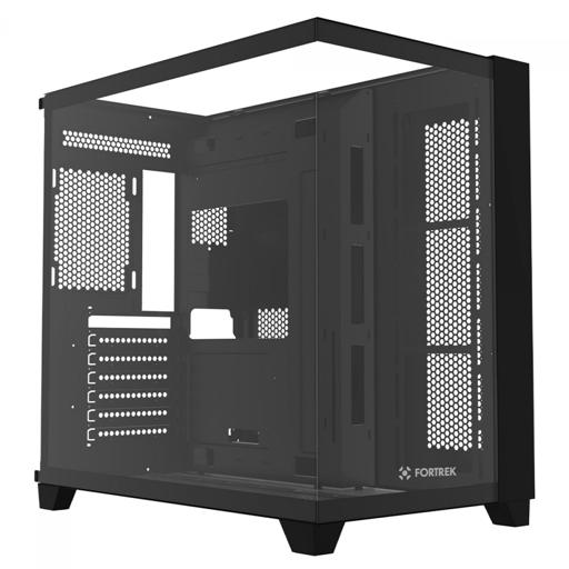 Fortrek Clarity Full Glass Aquário Black ATX Mid Tower (Preto)