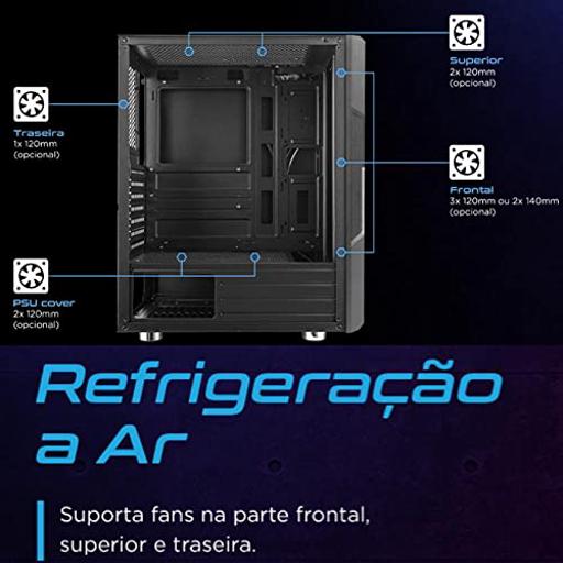 Fortrek Holt ATX Mid Tower (Preto)