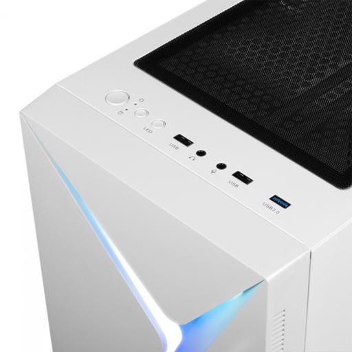 Gamdias Argus E4 Elite RGB ATX Mid Tower (Branco)