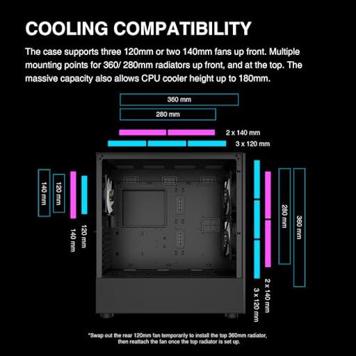 Gamdias Talos M3 Mesh ARGB ATX Mid Tower (Preto)