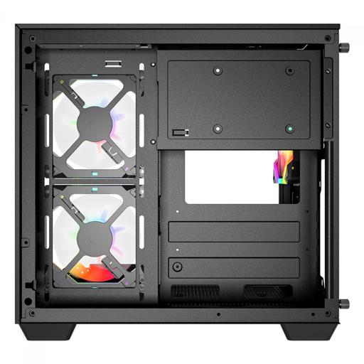 Gamer Ninja Clear Cube MicroATX Mid Tower (Preto)