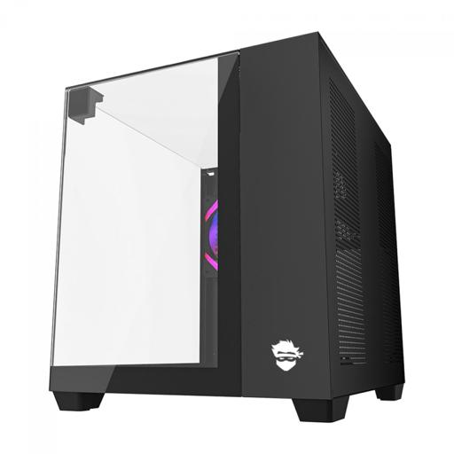 Gamer Ninja Clear Cube MicroATX Mid Tower (Preto)