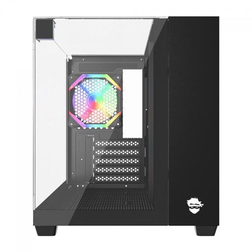 Gamer Ninja Clear Cube MicroATX Mid Tower (Preto)