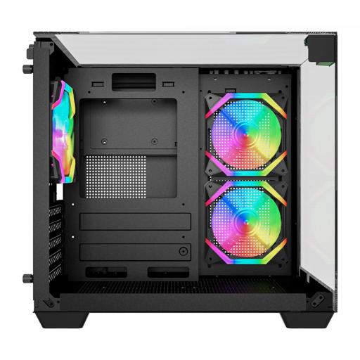 Gamer Ninja Clear Cube MicroATX Mid Tower (Preto)