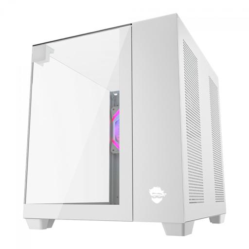 Gamer Ninja Clear Cube MicroATX Mid Tower (Branco)