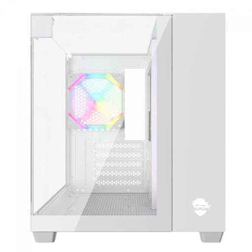 Gamer Ninja Clear Cube MicroATX Mid Tower (Branco)