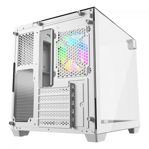 Gamer Ninja Clear Cube MicroATX Mid Tower (Branco)