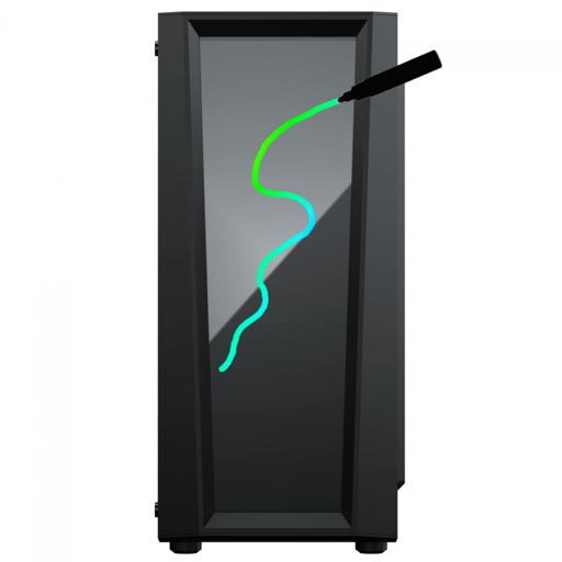 Gamer Ninja Eraser ATX Mid Tower (Preto)