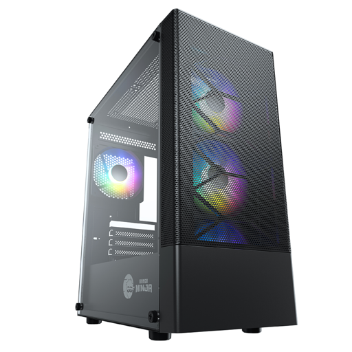 Gamer Ninja Hive MicroATX Mid Tower (Preto)