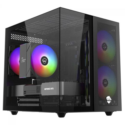 Gamer Ninja Kazan X3 MicroATX Mini Tower (Preto)