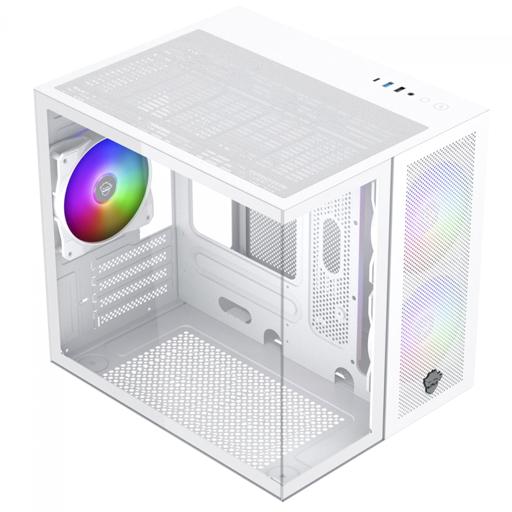 Gamer Ninja Kazan X3 MicroATX Mini Tower (Branco)