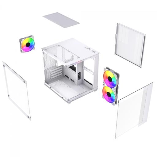 Gamer Ninja Ryomaru MicroATX Mini Tower (Branco)