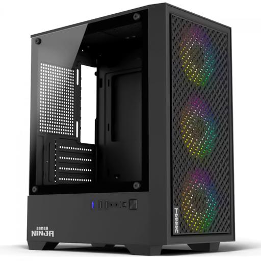 Gamer Ninja Tessen MicroATX Mid Tower (Preto)