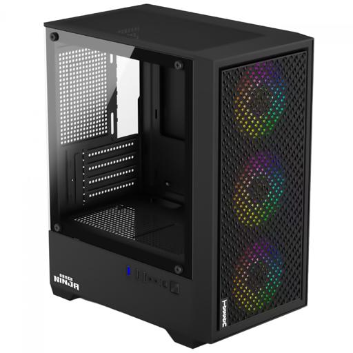 Gamer Ninja Tessen MicroATX Mid Tower (Preto)