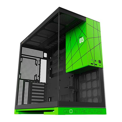 Geometric Future Model 5 ATX Mid Tower (Preto / Verde)