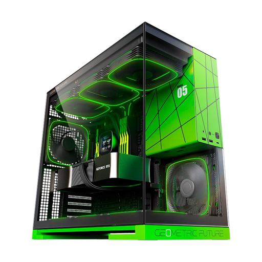 Geometric Future Model 5 NVIDIA Style Edition ATX Mid Tower (Preto / Verde)