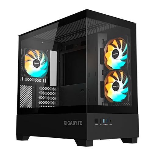 Gigabyte C201 Panoramic MicroATX Mid Tower (Preto)