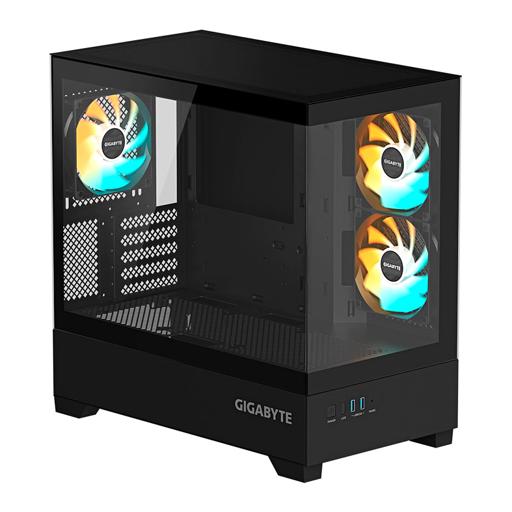 Gigabyte C201 Panoramic MicroATX Mid Tower (Preto)