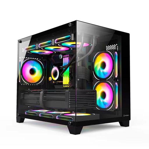 Husky Dome 210 MicroATX Mini Tower (Preto)
