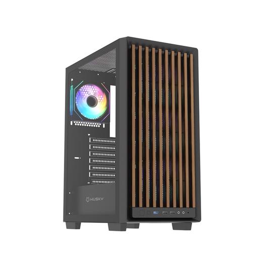 Husky Dome 600 ATX Mid Tower (Preto / Marrom)