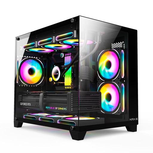 Hyrax HGB730 MicroATX Mini Tower (Preto)