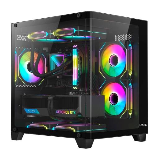 Hyrax HGB750 MicroATX Mini Tower (Preto)