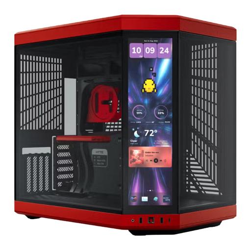 Hyte Y70 Touch Infinite ATX Mid Tower (Preto / Vermelho)