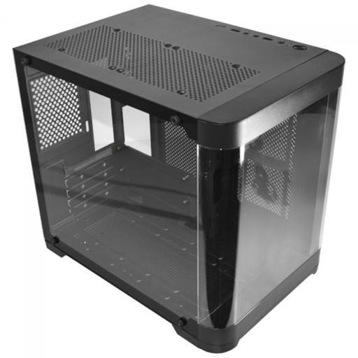 K-MEX Aquário Curva CG-01AG MicroATX Mini Tower (Preto)
