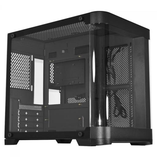 K-MEX Aquário Curva CG-01AG MicroATX Mini Tower (Preto)