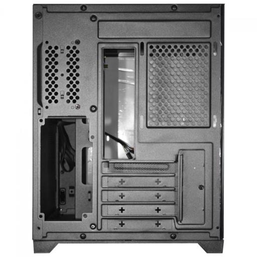 K-MEX Aquário Curva CG-01AG MicroATX Mini Tower (Preto)
