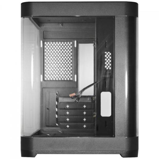 K-MEX Aquário Curva CG-01AG MicroATX Mini Tower (Preto)