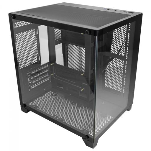 K-MEX Aquário Micro MicroATX Mid Tower (Preto)