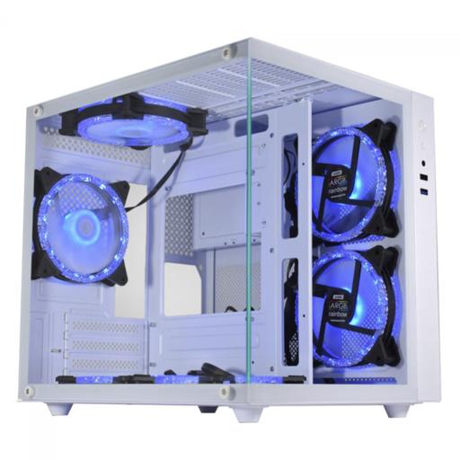 K-MEX Aquario Micro MicroATX Mini Tower (Branco)