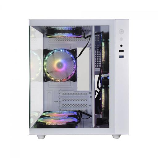 K-MEX Aquario Micro MicroATX Mini Tower (Branco)