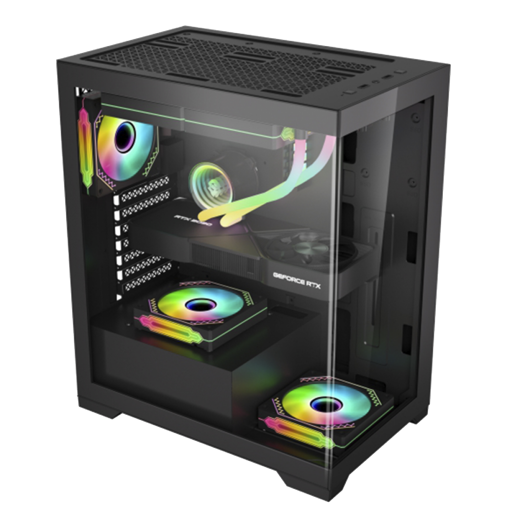 K-MEX Poseidon CG-11G4 ATX Mid Tower (Preto)