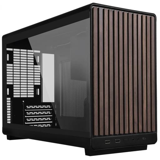 LIAN LI 011 A3-mATX Wood Black MicroATX Mid Tower (Preto)