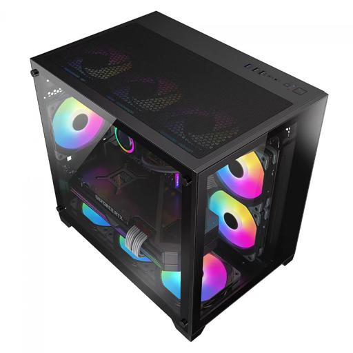 Liketec Cube Kirra MicroATX Mini Tower (Preto)
