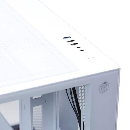 Liketec Cube Kirra Snow MicroATX Mid Tower (Branco)