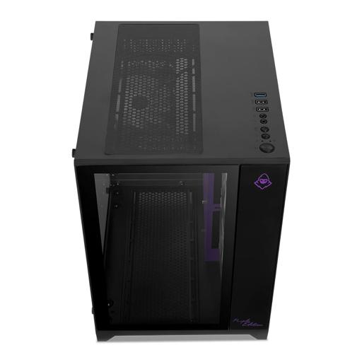 Mancer CV100 Purple Edition MicroATX Mid Tower (Preto)