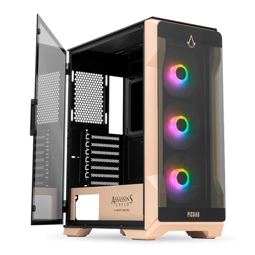 Pichau Pouter 3 Assasin's Creed Mirage ATX Mid Tower (Preto / Bege)