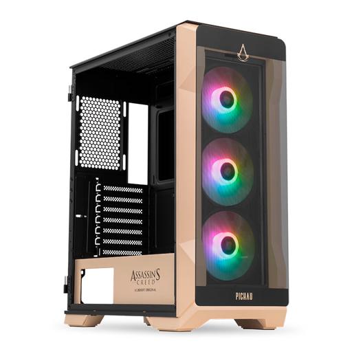 Pichau Pouter 3 Assasin's Creed Mirage ATX Mid Tower (Preto / Bege)