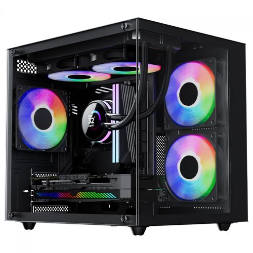 その他 Perfect  Aquary   B eaut' Gabinete Pure Power Aqua MicroATX Mid Tower (Preto) - MEUPC.NET