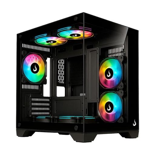 Rise Mode Galaxy Glass M Mini MicroATX Mini Tower (Preto)