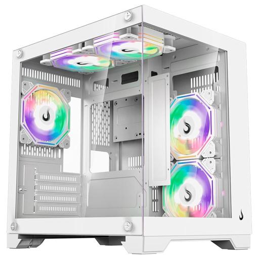 Rise Mode Galaxy Glass M Mini MicroATX Mini Tower (Branco)