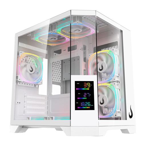 Rise Mode Zeus Glass Screen 01 MicroATX Mid Tower (Branco)