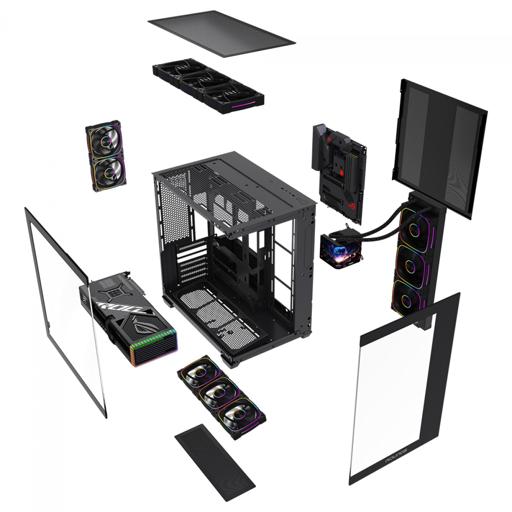 Round5 Asuka Black ATX Mid Tower (Preto)
