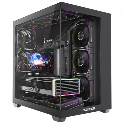 Round5 Asuka Black ATX Mid Tower (Preto)